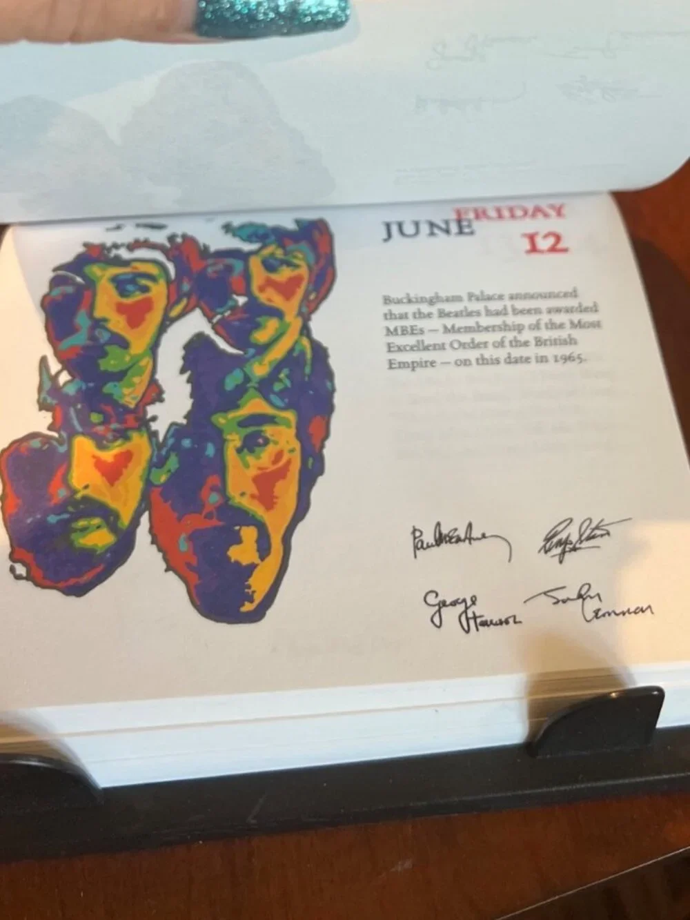 Beatles 1998 Year in a Box desk Calendar New IN Box Vintage